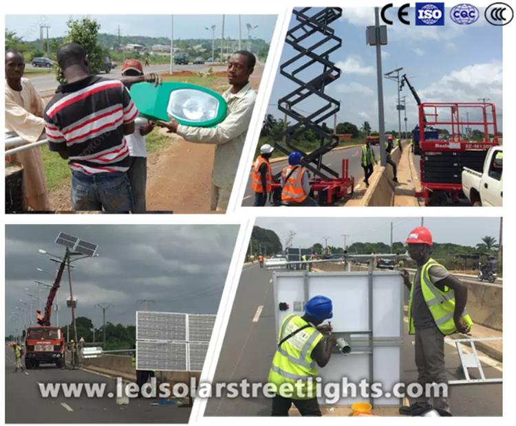 applied of solar street light with battery