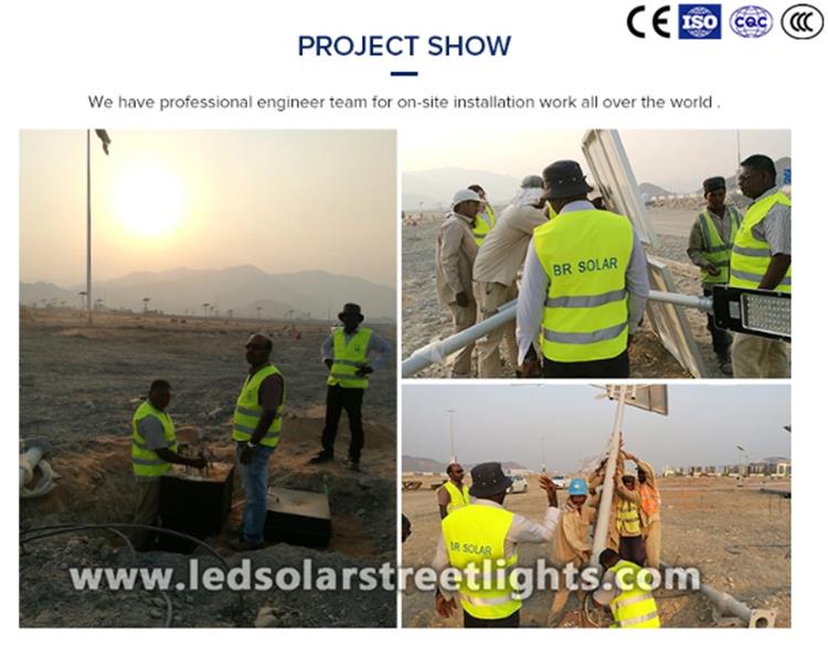 applied of solar powered led street lights