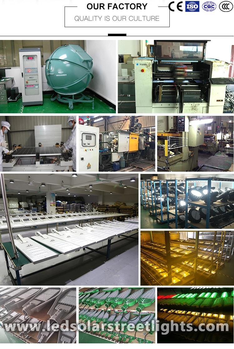 Production process of solar powered led street lights