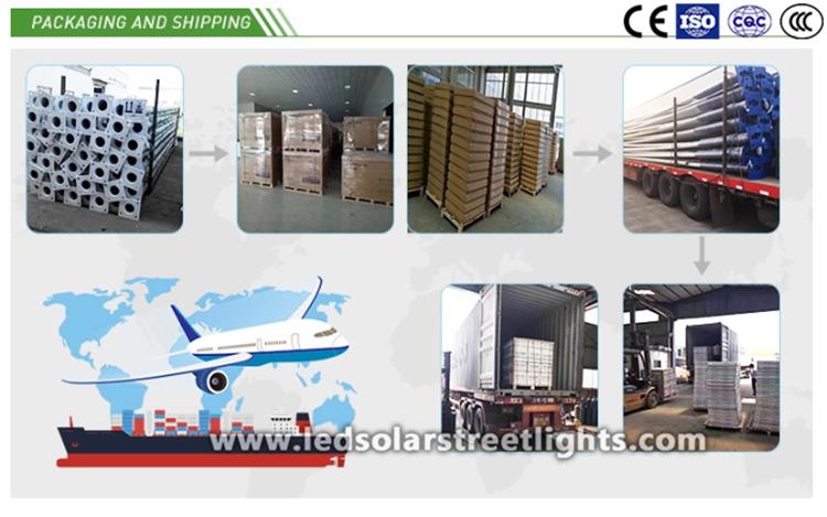 Deliver,Shipping and Serving of solar powered led street lights